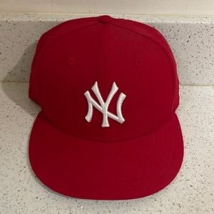 Red New York Yankees new era fitted